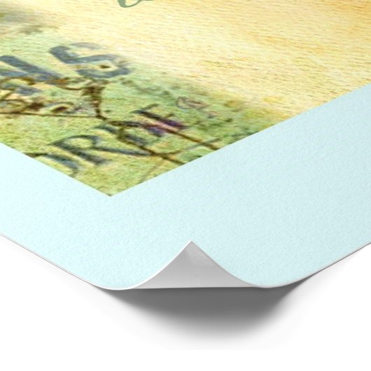 Paris Eiffeltoren geïllustreerd POSTER (Hoek)