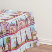 Paris Eiffeltoren geïnspireerd collage tablecloth Tafelkleed (Voorbeeld)