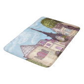 Paris Eiffeltoren geïnspireerd landschapsbadmat Badmat (Gekanteld)