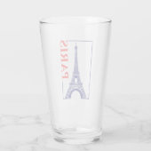 Paris-Eiffeltoren Glas (Achterkant)