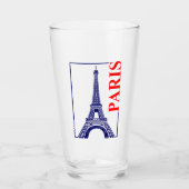 Paris-Eiffeltoren Glas (Voorkant)