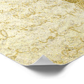 Paris Eiffeltoren Goud & Roze Elegante Banner Poster (Hoek)