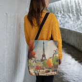 Paris Eiffeltoren Herfst Reisposter Boodschappentt Tote Bag