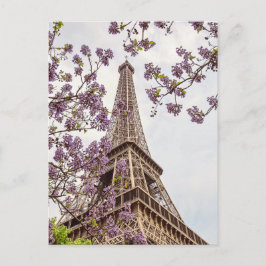 Paris Eiffeltoren in Springtime Foto Briefkaart
