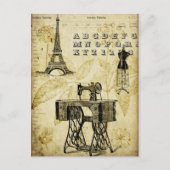  Paris Eiffeltoren Jurk van Briefkaart (Voorkant)