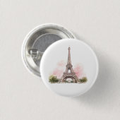 Paris Eiffeltoren Knop Ronde Button 3,2 Cm (Voorkant /achterkant)