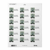 Paris Eiffeltoren Marmeren lucht Etiket (Full Sheet)