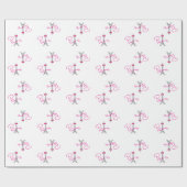 PARIS Eiffeltoren met roze boog Cadeaupapier (Vlak)