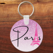 Paris Eiffeltoren Ombre Sleutelhanger (Voorkant)