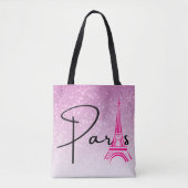 Paris Eiffeltoren Ombre Tote Bag (Voorkant)