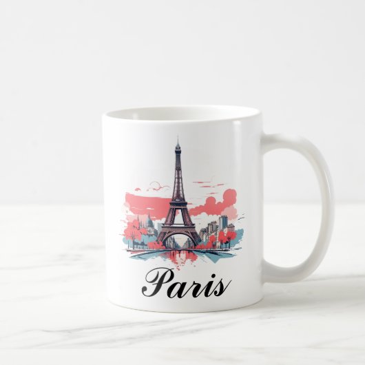 Paris Eiffeltoren ontwerp mok (Rechts)