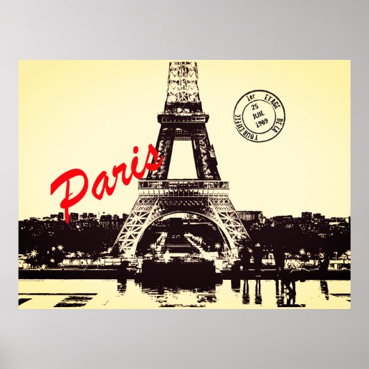 Paris Eiffeltoren Poster (Voorkant)