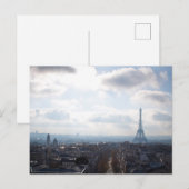 Paris Eiffeltoren Reisansichtkaart Briefkaart (Voorkant / Achterkant)