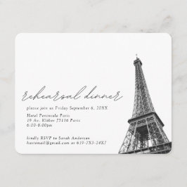 Paris Eiffeltoren repetitie Dinner Enclosure Kaart
