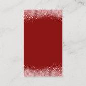 Paris Eiffeltoren Roos Gouden Glitter Elegant Visitekaartje (Achterkant)