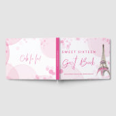 Paris Eiffeltoren Roze en Wit Mijn Zoete Zestien Gastenboek (Volledig)