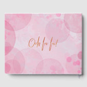 Paris Eiffeltoren Roze Goud Ooh La Custom Gastenboek (Achterkant)