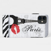 Paris Eiffeltoren Roze Lippen Mobiele Telefoon Hoe Case-Mate iPhone Case (Achterkant (horizontaal))