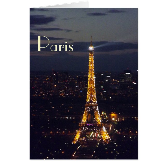 Paris Eiffeltoren 's nachts (Voorkant)