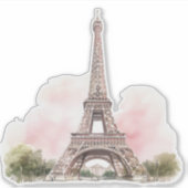 Paris Eiffeltoren Sticker (Voorkant)