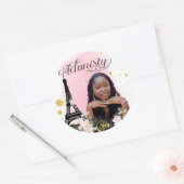 Paris Eiffeltoren Sweet Sixteen Circle Sticker. Ronde Sticker (Envelop)