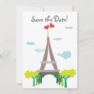 Paris Eiffeltoren trouwdatum Save The Date