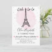 Paris Eiffeltoren uitnodiging voor elk evenement! (Staand voorkant)