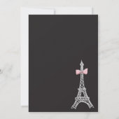 Paris Eiffeltoren uitnodiging voor elk evenement! (Achterkant)