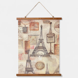 Paris Eiffeltoren Vintage Antiek Hangend Wandkleed