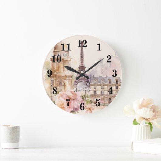 Paris Eiffeltoren  Waterverf Reizen Grote Klok (Huis)