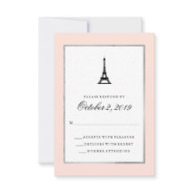 Paris Elegance Blush Roze Zilver en Zwart RSVP