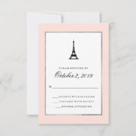Paris Elegance Blush Roze Zilver en Zwart RSVP