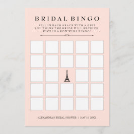 Paris Elegance Bruidsbingo Bruidsfeest Spel