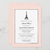 Paris Elegance Vrijgezellenfeest Kaart (Voorkant / Achterkant)