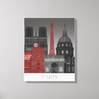 Paris Elevings by Night - Red