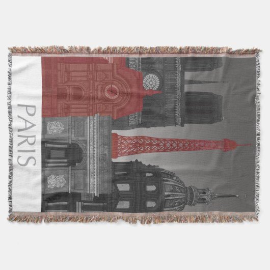 Paris Elevings by Night - Red Deken (Voorkant)