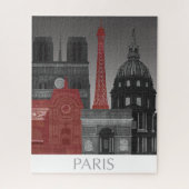 Paris Elevings by Night - Red Legpuzzel (Verticaal)