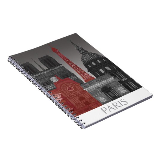 Paris Elevings by Night - Red Notitieboek (Rechterzijde)