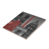 Paris Elevings by Night - Red Tegeltje (Zijkant)