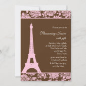 Paris en Chocolate Bridal Shower Kaart (Voorkant)