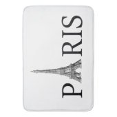 Paris en Eiffeltoren in Black and White Bath Mat (Voorkant Verticaal)