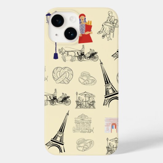 Paris esthetische telefoonhoes Case-Mate iPhone case (Achterkant)
