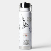 Paris esthetische waterfles (Achterkant)