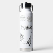 Paris esthetische waterfles (Voorkant)
