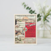 Paris et London Vintage Poster 1890 Briefkaart (Staand voorkant)