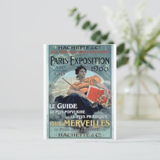  Paris Expositie 1900 Briefkaart (Staand voorkant)