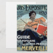 Paris Exposition 1902 BC Briefpapier (Voorkant / Achterkant)