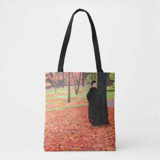 Paris Falling Leaves Tote Bag (Voorkant)