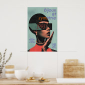 Paris Fashion Exhibition Art Print Bijoux et (Keuken)