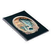 Paris Faux Papercut Style Spiral Photo Notitieboek (Rechterzijde)